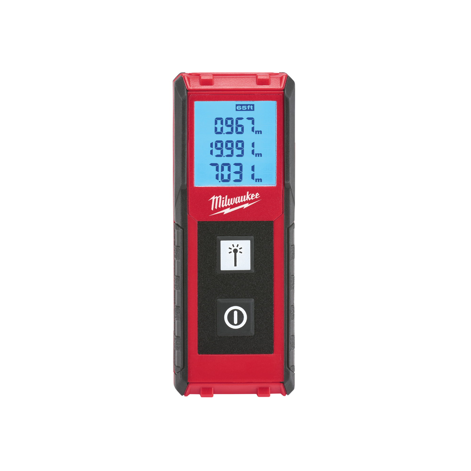 Milwaukee, 65ft. Laser Distance Meter, Level Type Laser, Accuracy 0.005 in, Model# 48-22-9801